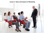 Lesson 3- Value and Impacts of Marketing