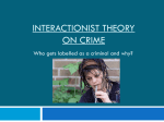 Interactionist theory on crime