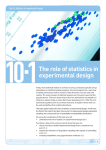 Topic guide 10.1: The role of statistics in experimental