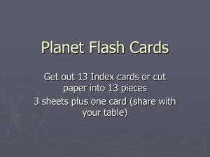 Planet Flash Cards