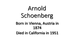 Arnold Schoenberg - Music Appreciation