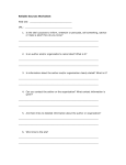 Reliable Sources Worksheet
