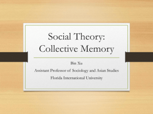 Social Theory: Collective Memory