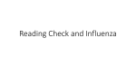 Reading Check and Influenza
