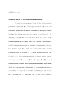 Ternary complex structure of Aristaless and Clawless bound to DNA