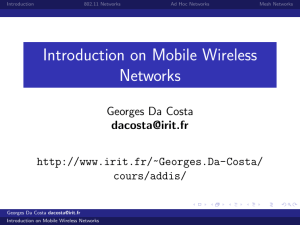 Introduction on Mobile Wireless Networks