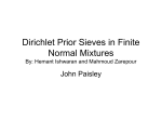 Dirichlet Prior Sieves in Finite Normal Mixtures