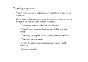 Tunneling - a primer