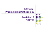 CS1101: Programming Methodology