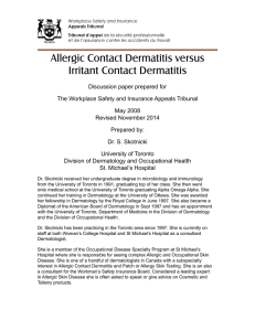Allergic Contact Dermatitis versus Irritant Contact Dermatitis