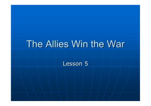 The Allies Win the War
