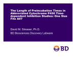The Length of Preincubation Times in Abbreviated Cytochrome