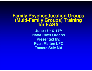 Family Psychoeducation Groups - Mid