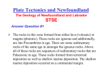 Plate Tectonics and Newfoundland (STSE).