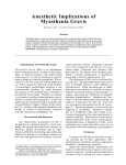 Anesthetic Implications of Myasthenia Gravis