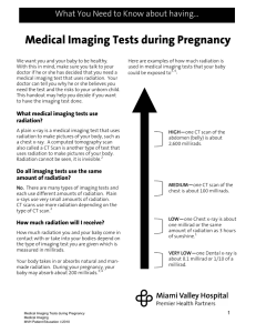 Medical Imaging Tests during Pregnancy