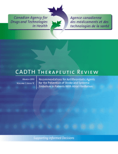 Antithrombotic agents for the prevention of stroke and