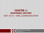 chapter 11 nonverbal delivery - Mississippi State University, College