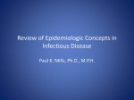 PH-100 Week 02 Review Epidemiologic Concepts Infectious Disease
