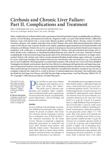 Cirrhosis and Chronic Liver Failure: Part II. Complications and