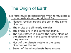 The Origin of Earth