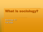 What is sociology?