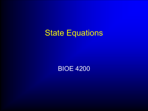 State equations revisited