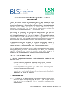 Consensus Document on the Management of Cellulitis in