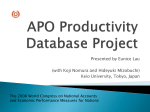 APO Productivity Database Project