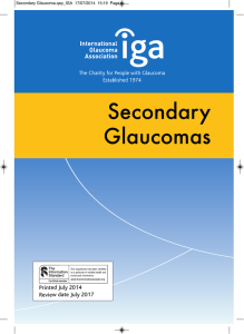 Secondary Glaucomas - International Glaucoma Association