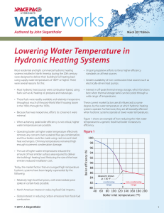 Lowering Water Temperature in Hydronic Heating