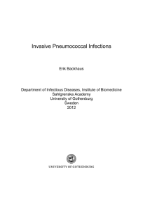 Invasive Pneumococcal Infections