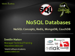 NoSQL Databases: Redis, MongoDB, CouchDB