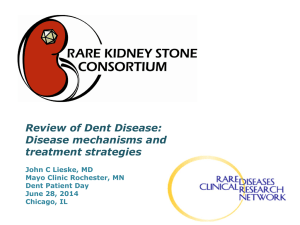 Review of Dent Disease: Disease mechanisms and treatment