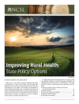 Improving Rural Health: state Policy options