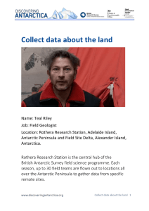Collect data about the land