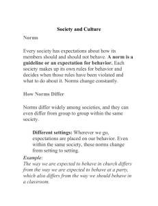 Society and Culture