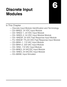 Discrete Input Modules