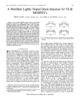 A Mod.ified Lightly Doped Drain Structure for VLSI