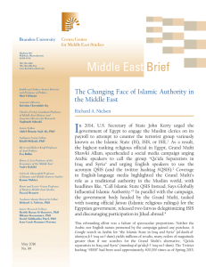 The Changing Face of Islamic Authority in the Middle East