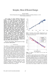 Simpler, More Efficient Design - University of California, Berkeley