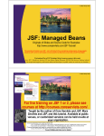 JSF: Managed Beans - Custom Training Courses