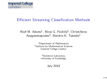 Efficient Streaming Classification Methods