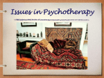 Issues in Psychotherapy Powerpoint