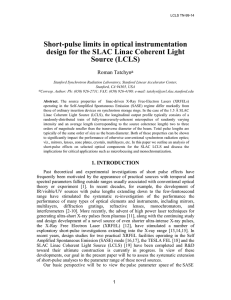 Short-pulse limits in optical instrumentation design for the S