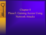 Chapter8 Phase3: Gaining Access Using Network Attacks