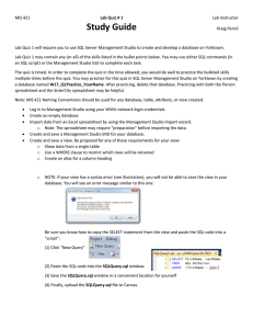 Lab Quiz 1 Study Guide