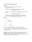 2.7 Transitive and Substitution Properties Example: