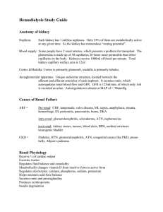 Hemodialysis Study Guide