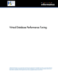 Virtual Database Performance Tuning